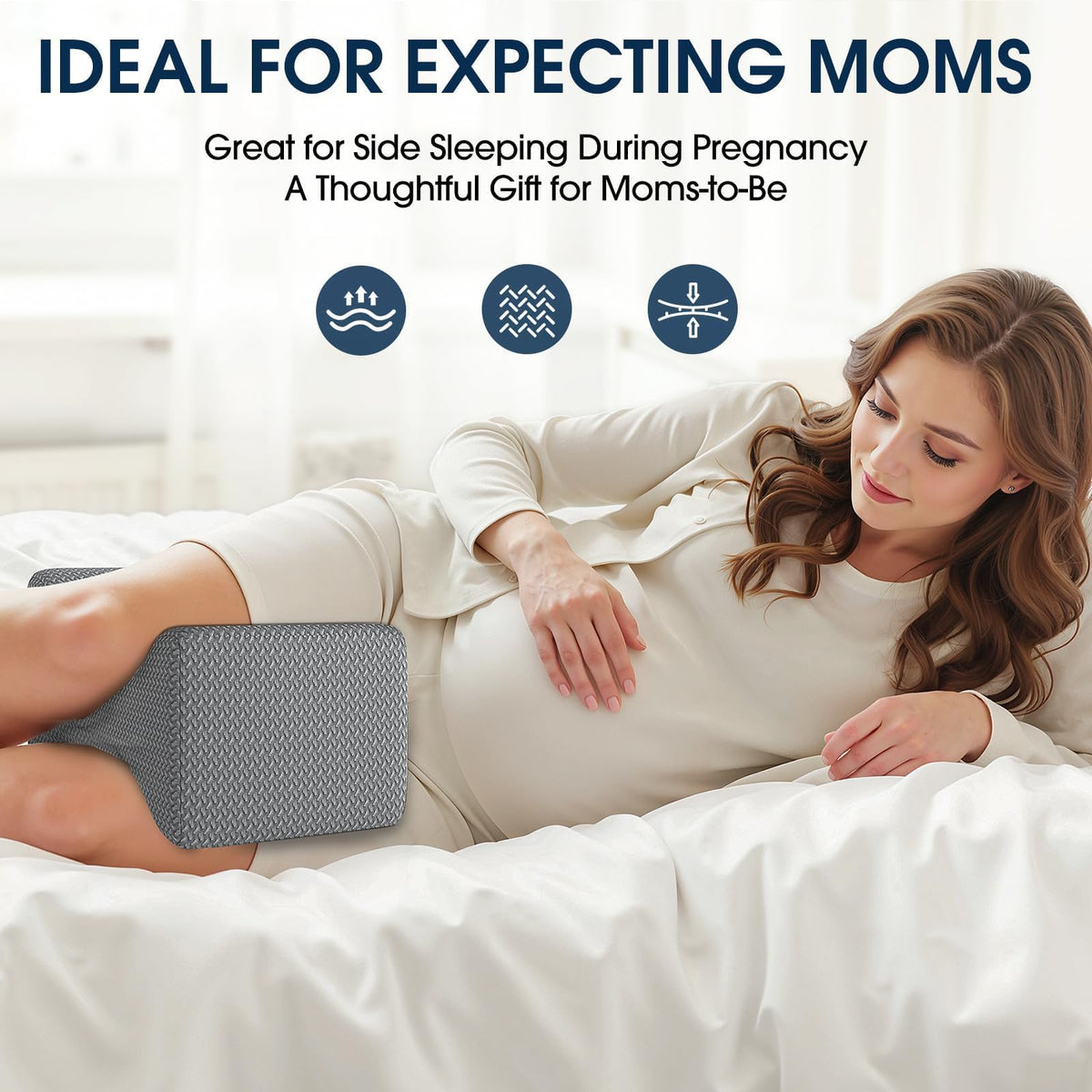 Memory Foam Knee & Leg Pillow for Side Sleepers
